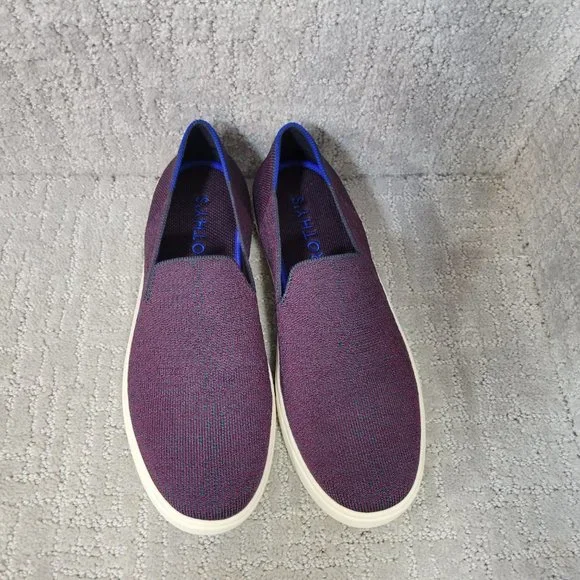 Rothy's The Sneaker Fig Python Purple Slip On Shoes Women’s Size US 7.5 9.5